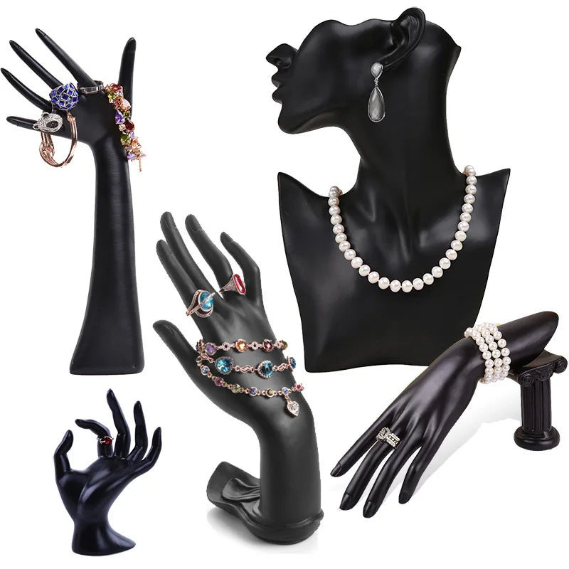 Resin Abstract Art Jewelry Display Bust & Mannequin Head Stand