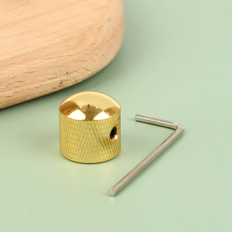 Metal Bass Guitar Tone Volume Knob – Push Cap Replacement
