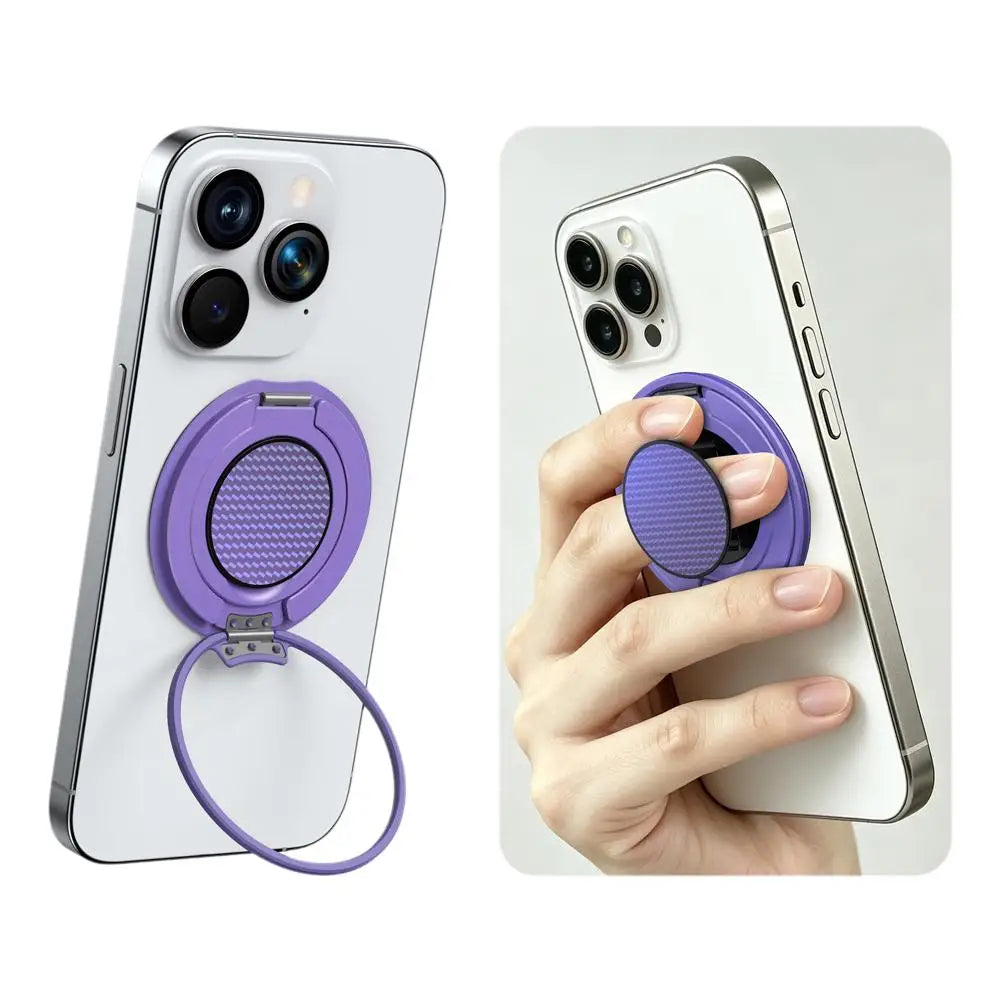 Magnetic Ring Phone Stand | 360° Rotating Aluminum Grip – SAMMY