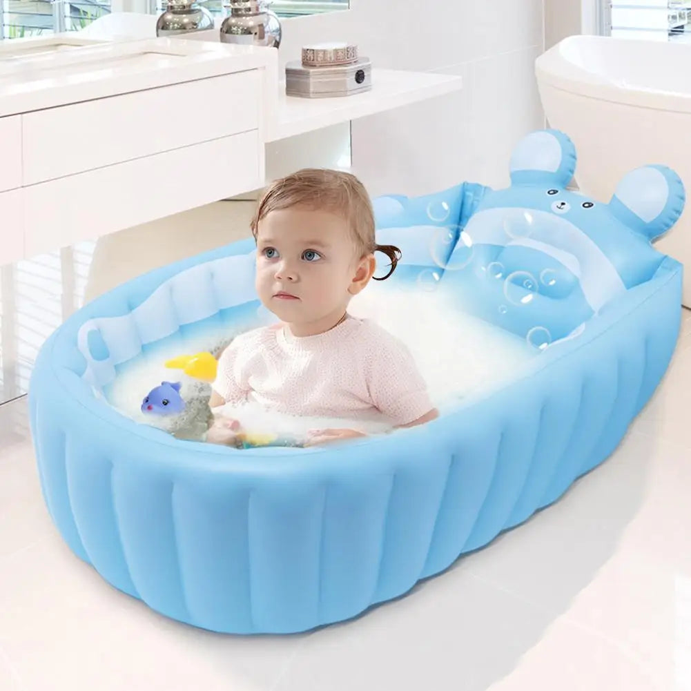Inflatable Baby Bathtub – Portable Toddler Bath Tub Ages 0–5