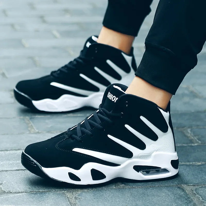 LEDP Men's High Top Sneakers – Breathable Sport Shoes