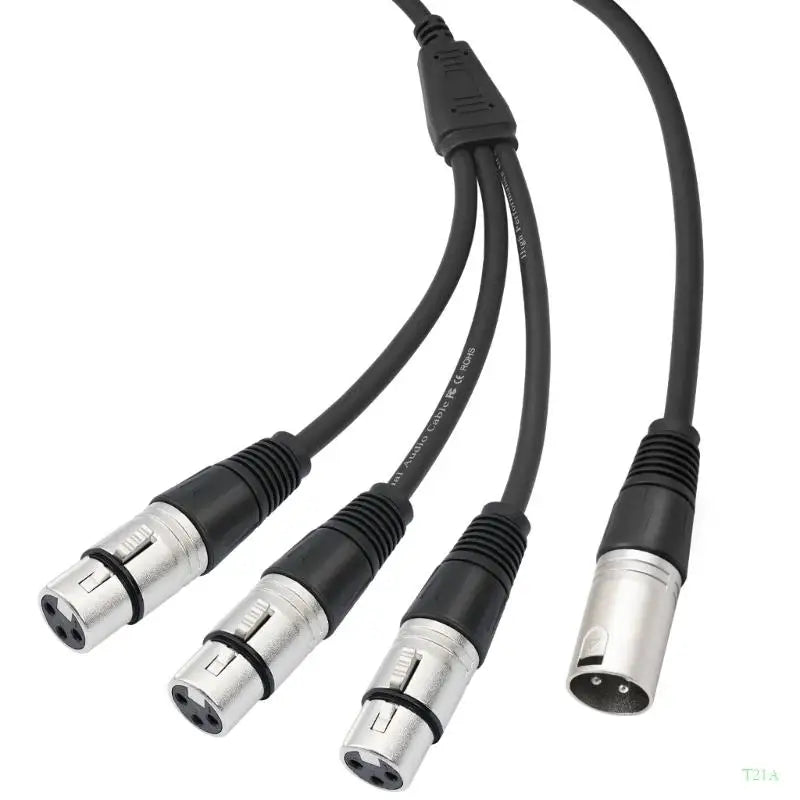 XLR Y-Splitter Cable – OFC, Alloy Housing, 60cm | T21A