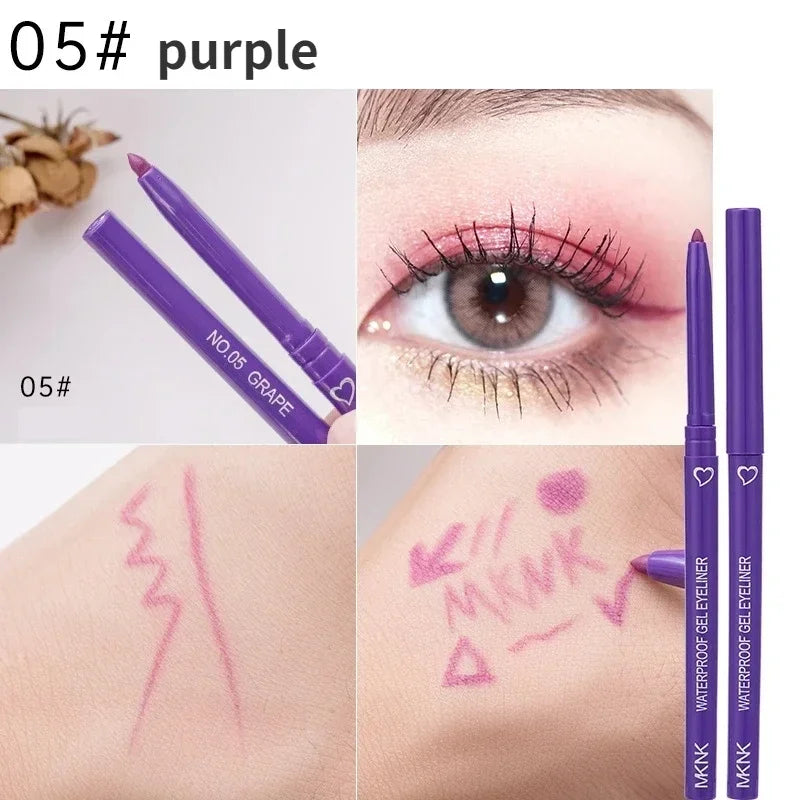 Waterproof Eyeliner Pencil – 5 Colors, Long-Lasting Cream