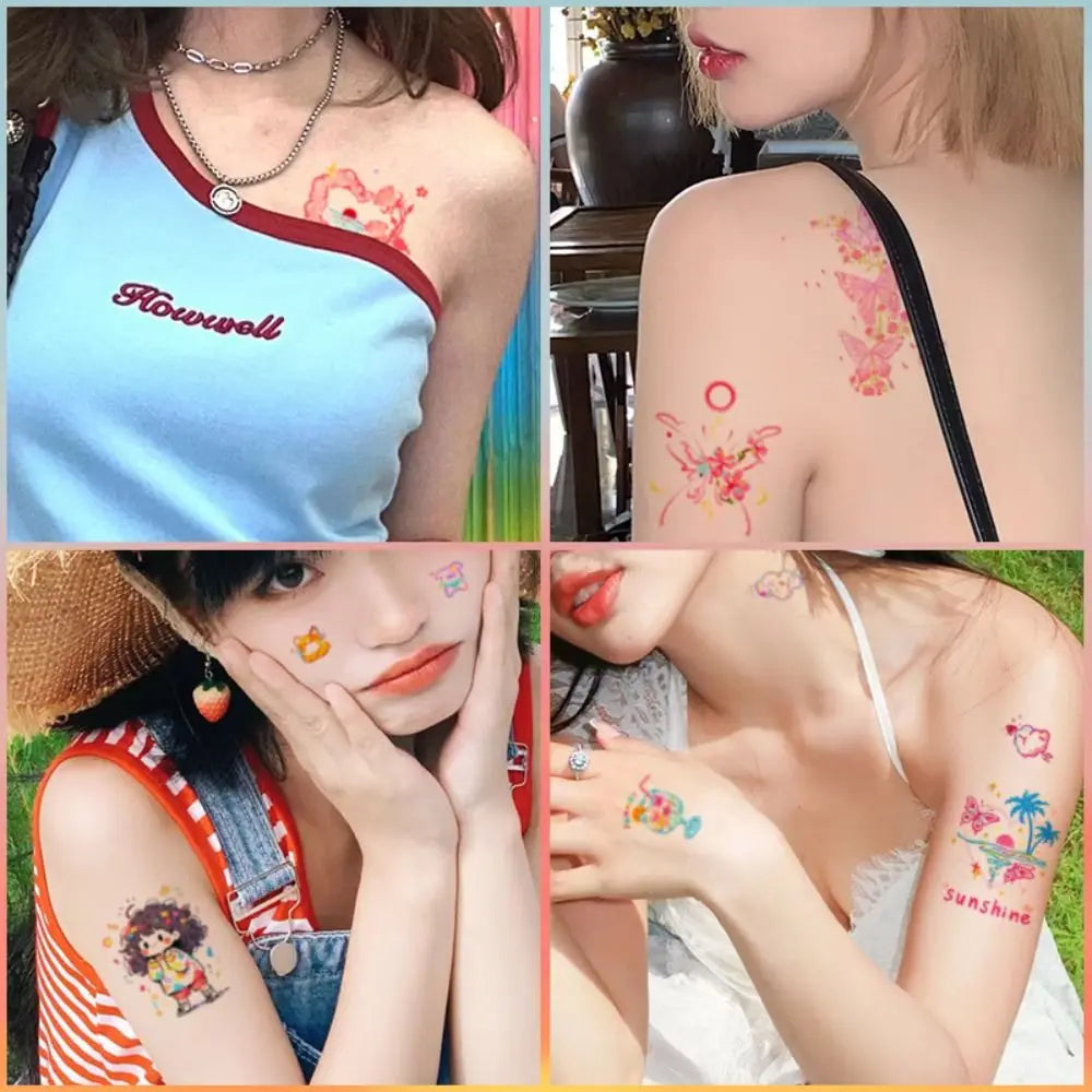 Butterfly Face Temporary Tattoo Stickers – INS Style Makeup Decals