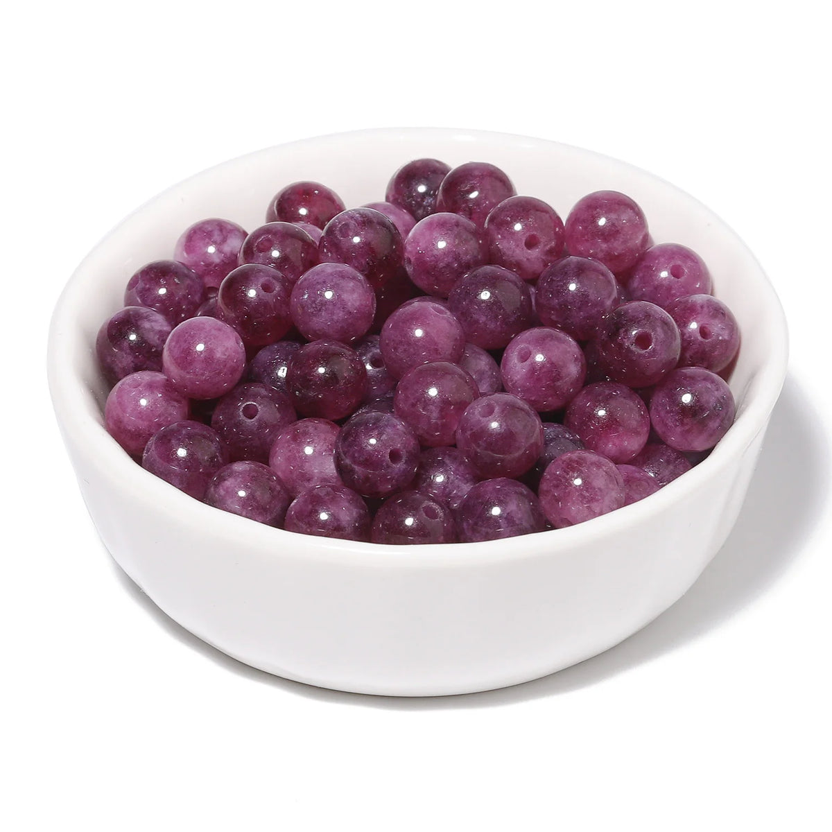 Purple Lepidolite Stone Beads 6/8/10mm – DIY Jewelry Making
