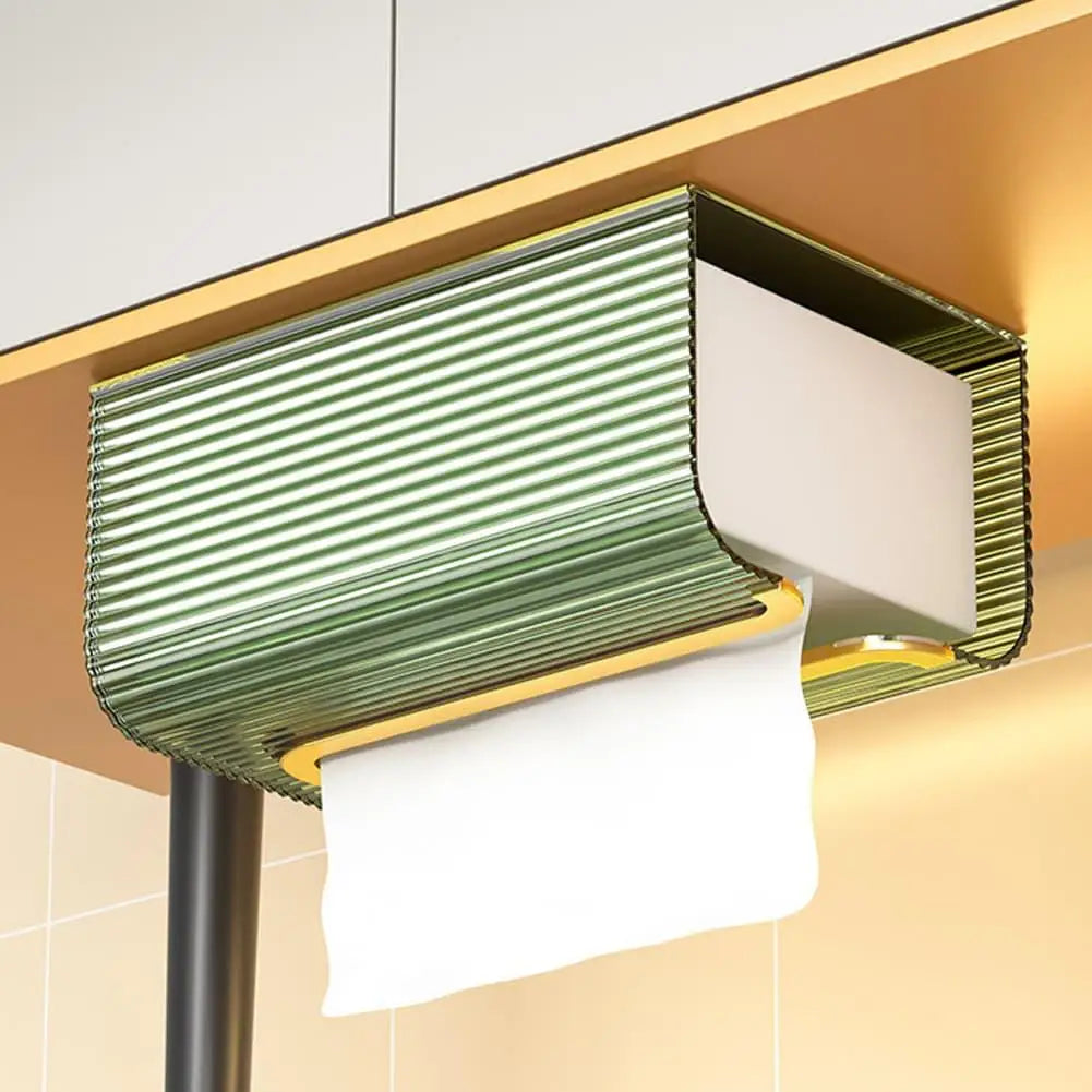 Wall-Mounted Acrylic Tissue Box Holder – Bathroom & Kitchen