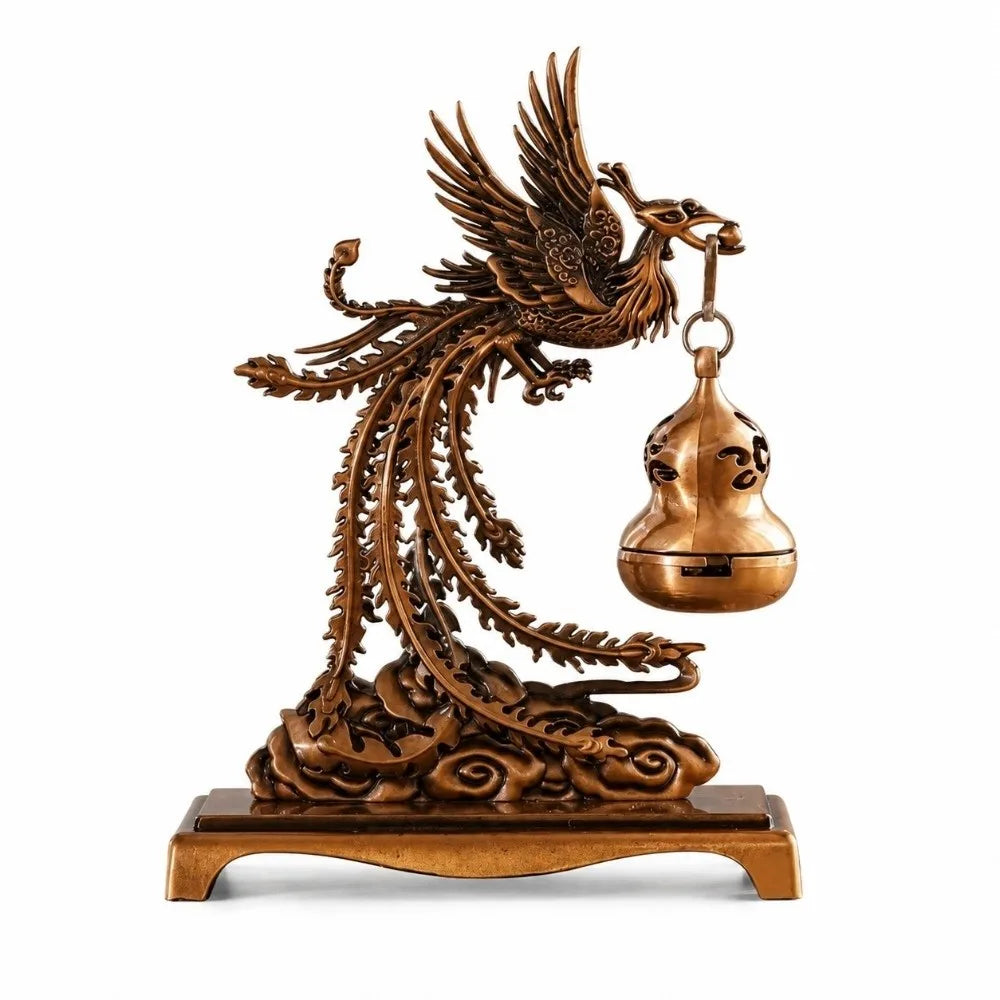 Retro Alloy Hollow Incense Burner – Gourd Pendant Censer