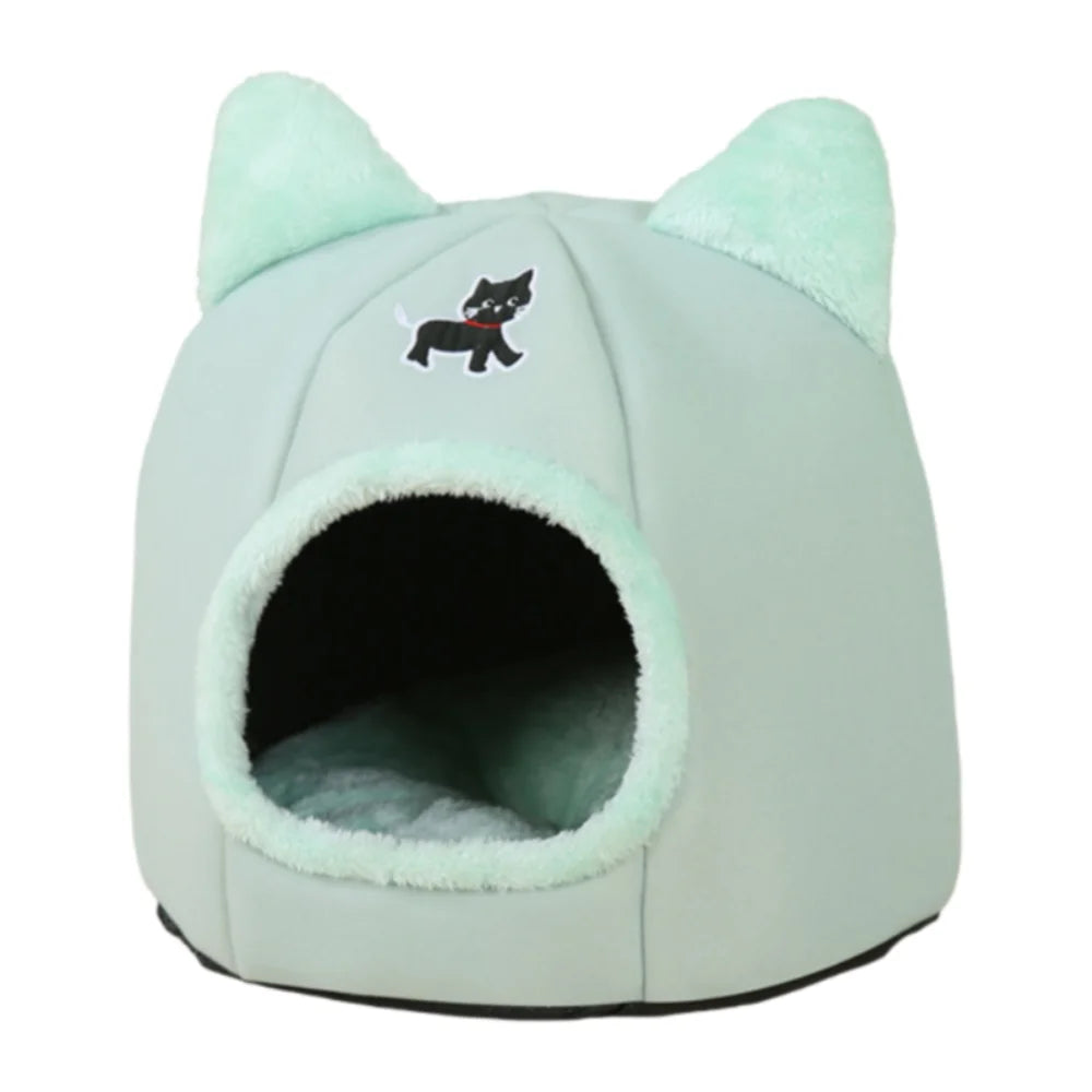 Pumpkin Cat Bed – Cozy Enclosed Pet Cave for Cats & Small Dogs