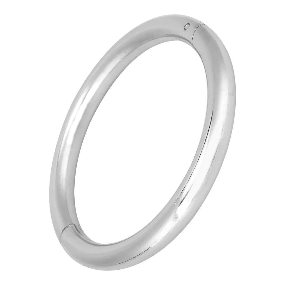 Carbon Steel Cattle Nose Ring – Self-Locking Chrome Farm Clip