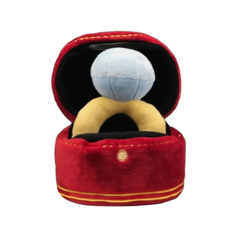 Ring Box Squeaky Plush Toy for Cats & Dogs | Soft Pet Toy