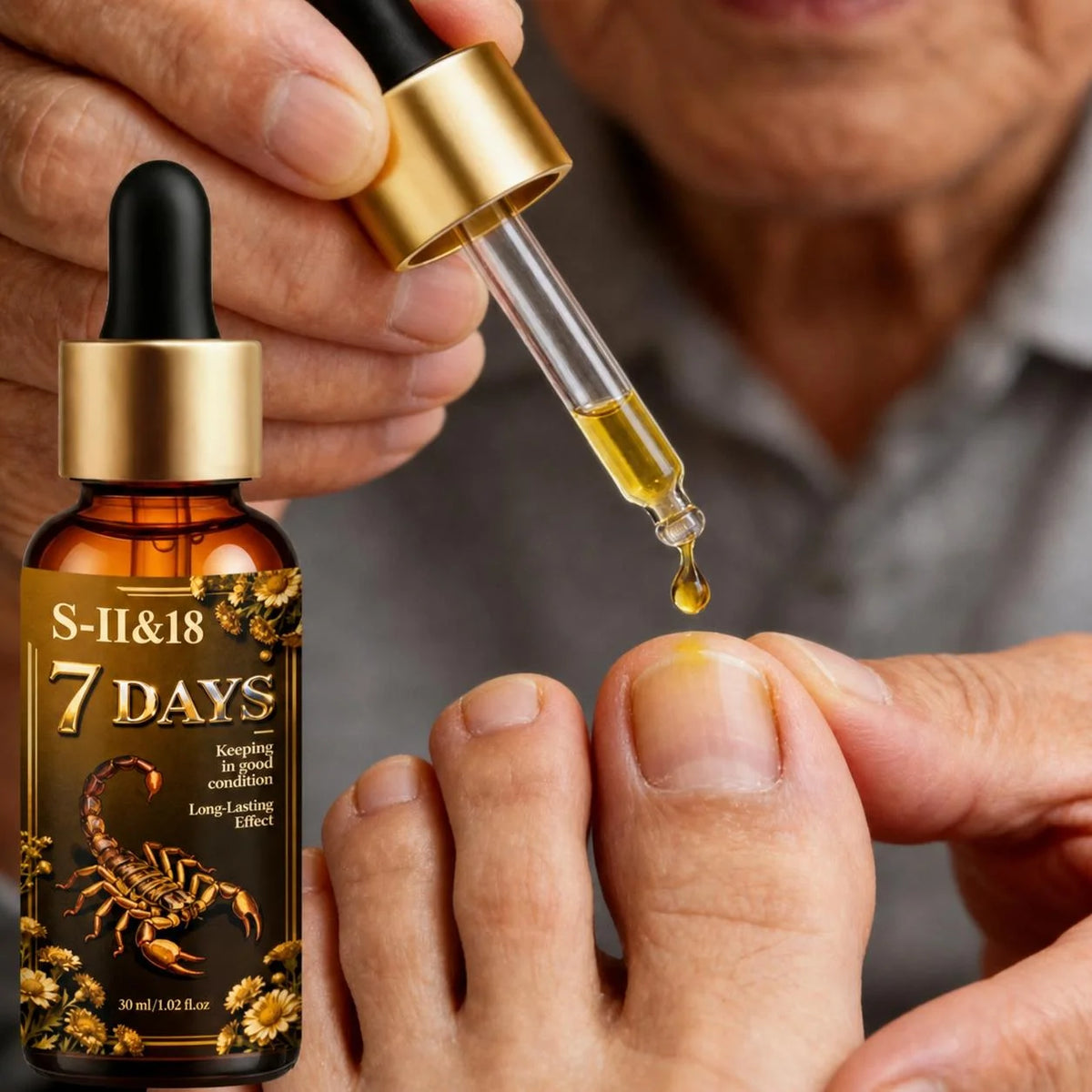 Toenail Care Liquid 2-Pack – Bee Venom & Ginger Hydration