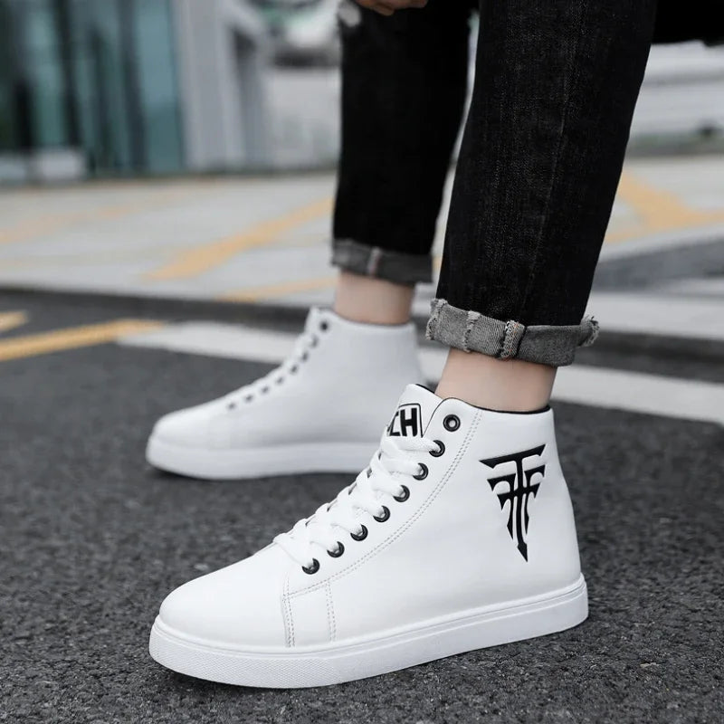 Men's High Top Sneakers – Non-Slip Waterproof Casual Shoes