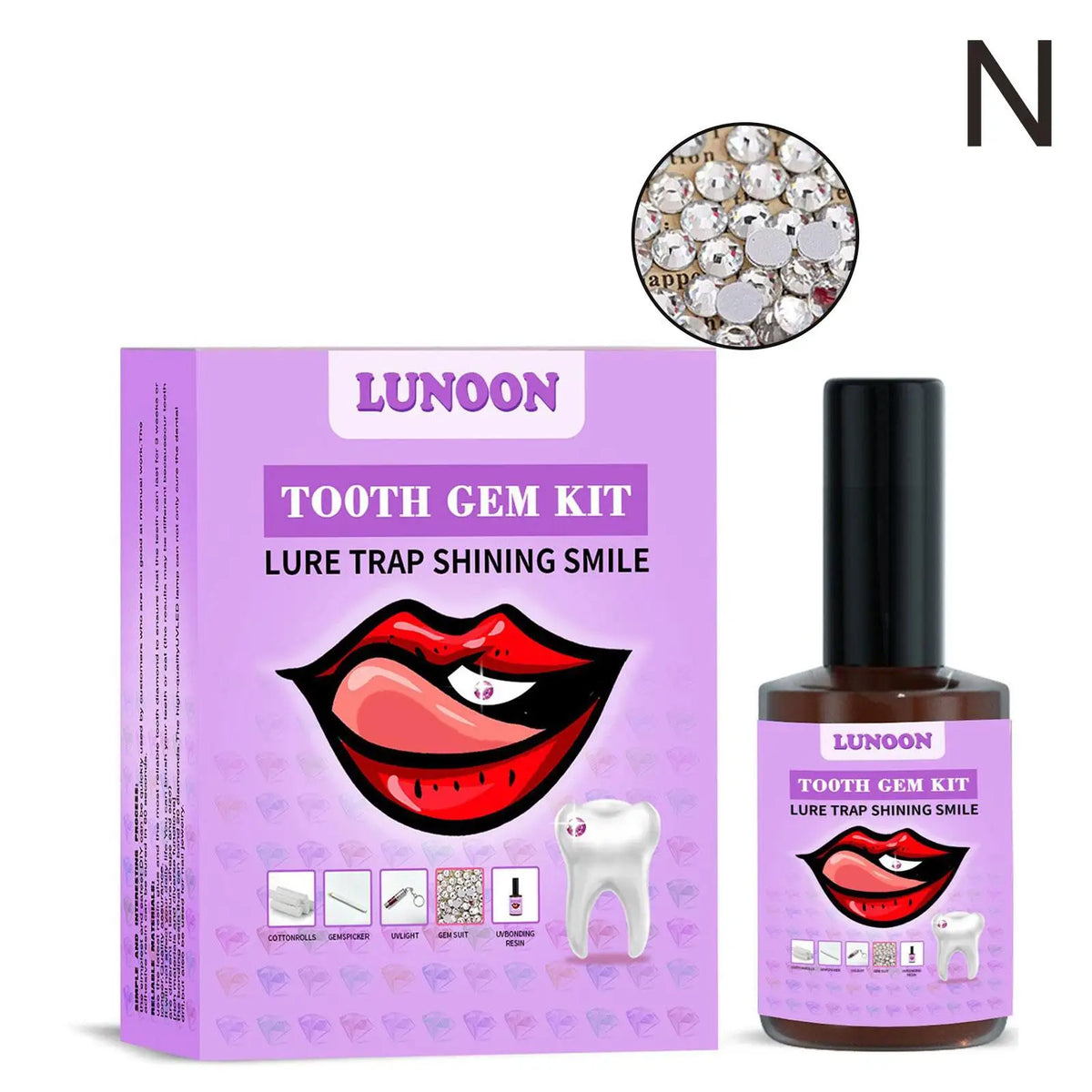 DIY Tooth Gem Kit – Crystal Tooth Jewelry with UV LED Light