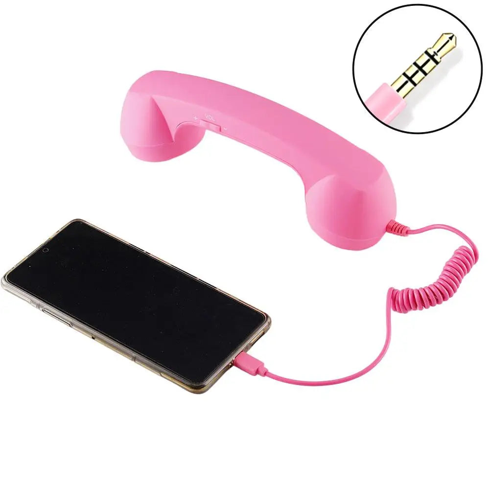 Retro Telephone Handset Type-C & 3.5mm Plug & Play Smartphone