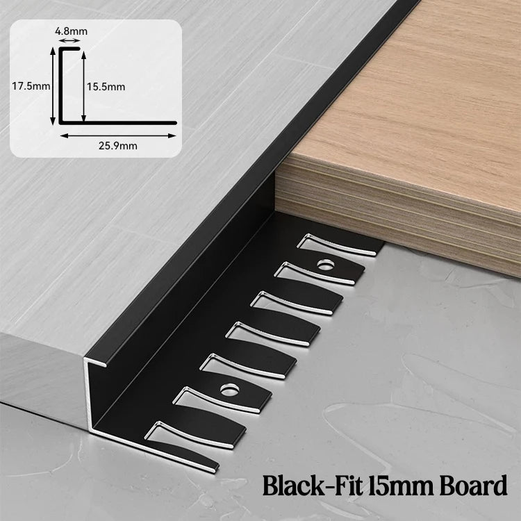 C-Shape Aluminum Stair Nosing Edge Banding Strip | Bendable