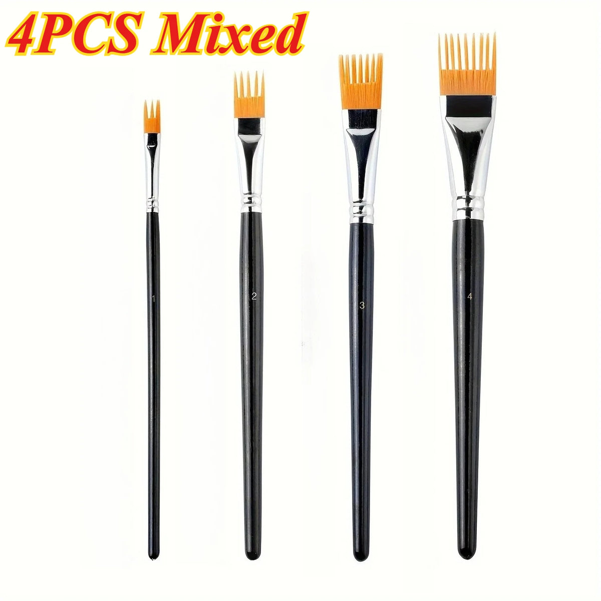 Watercolor Brushes – Nylon Bristle Set, Multiple Sizes for Artists