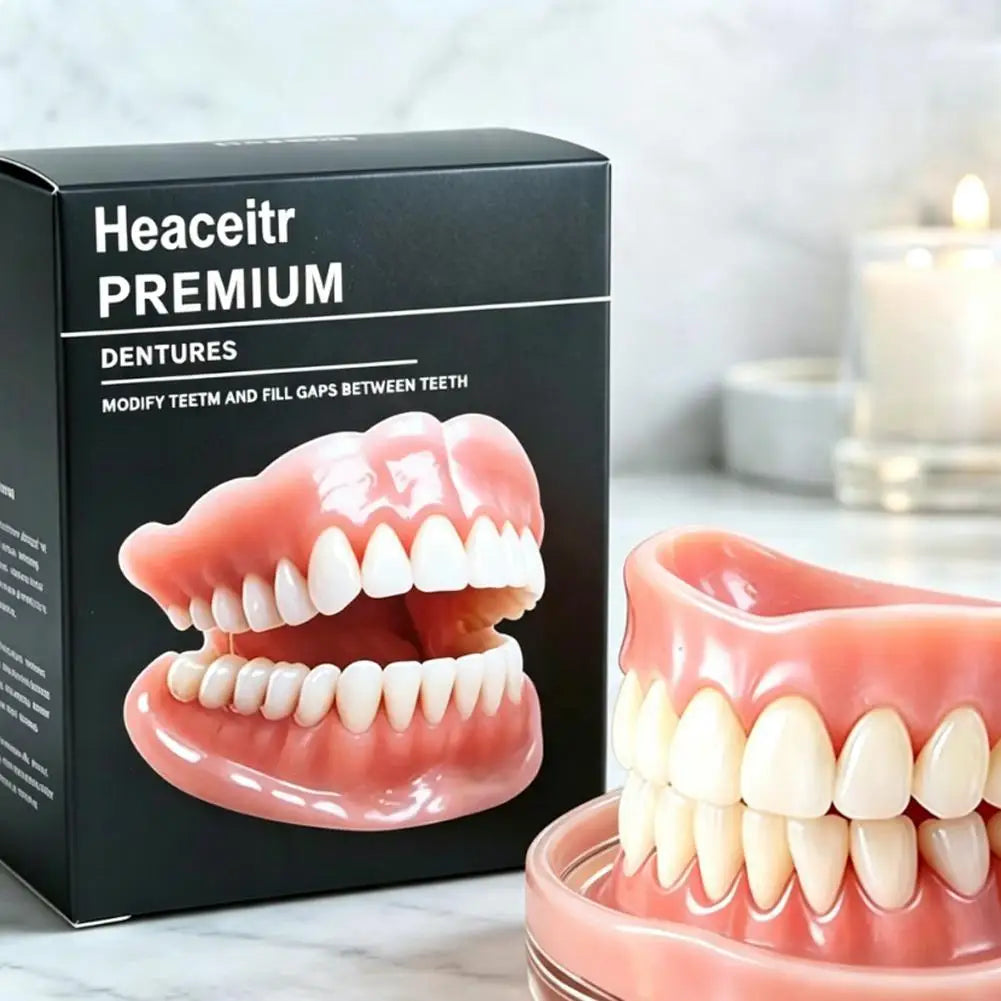 Silicone Cosmetic Denture Set – Natural Instant Smile Fit
