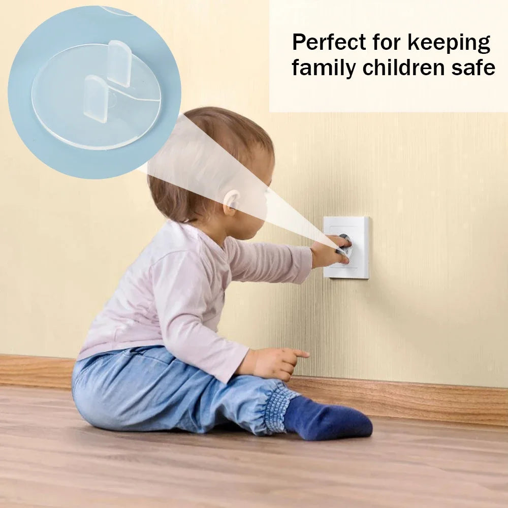 Childproof Outlet Covers – Clear Baby Safety Plugs 10/20 Pack