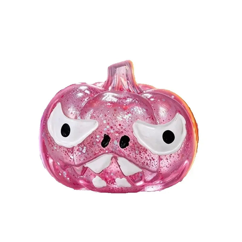Halloween Pumpkin Skull Squeezing Toy – Sparkling Fidget Fun