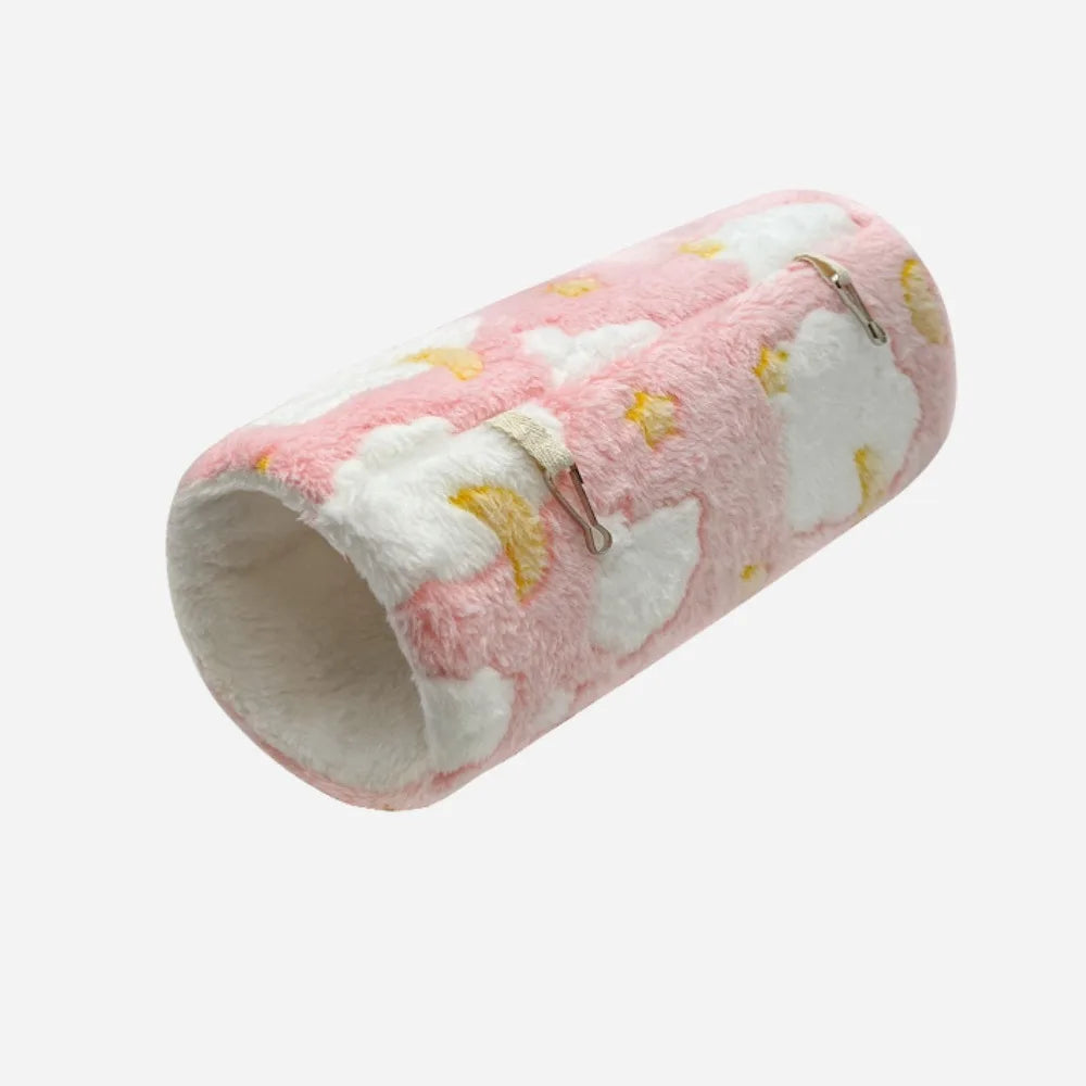 Fleece Guinea Pig Tunnel – Hangable Small Pet Hideout Tube