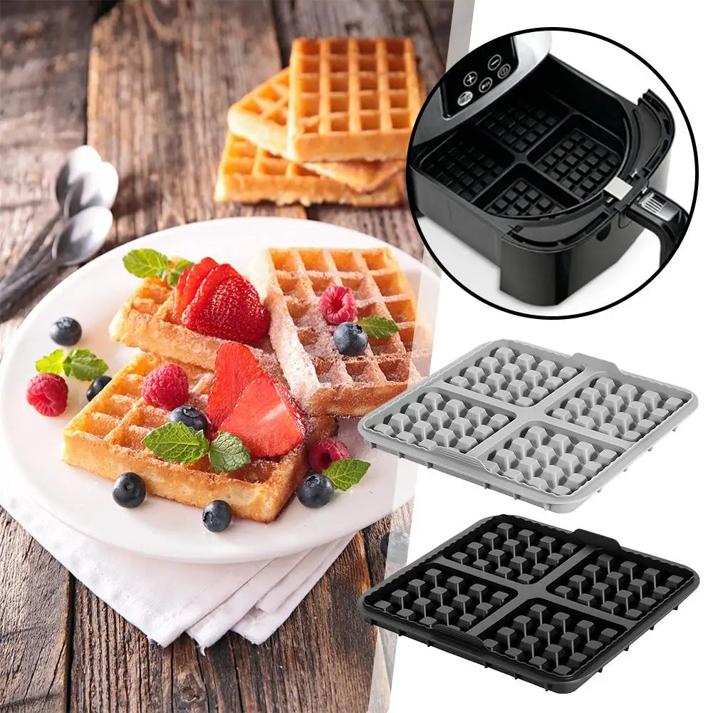 Silicone Waffle Mold for Air Fryer – Non-Stick, Square
