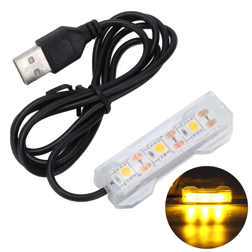 USB Aquarium LED Light – Submersible Multicolor Clip-On Lamp