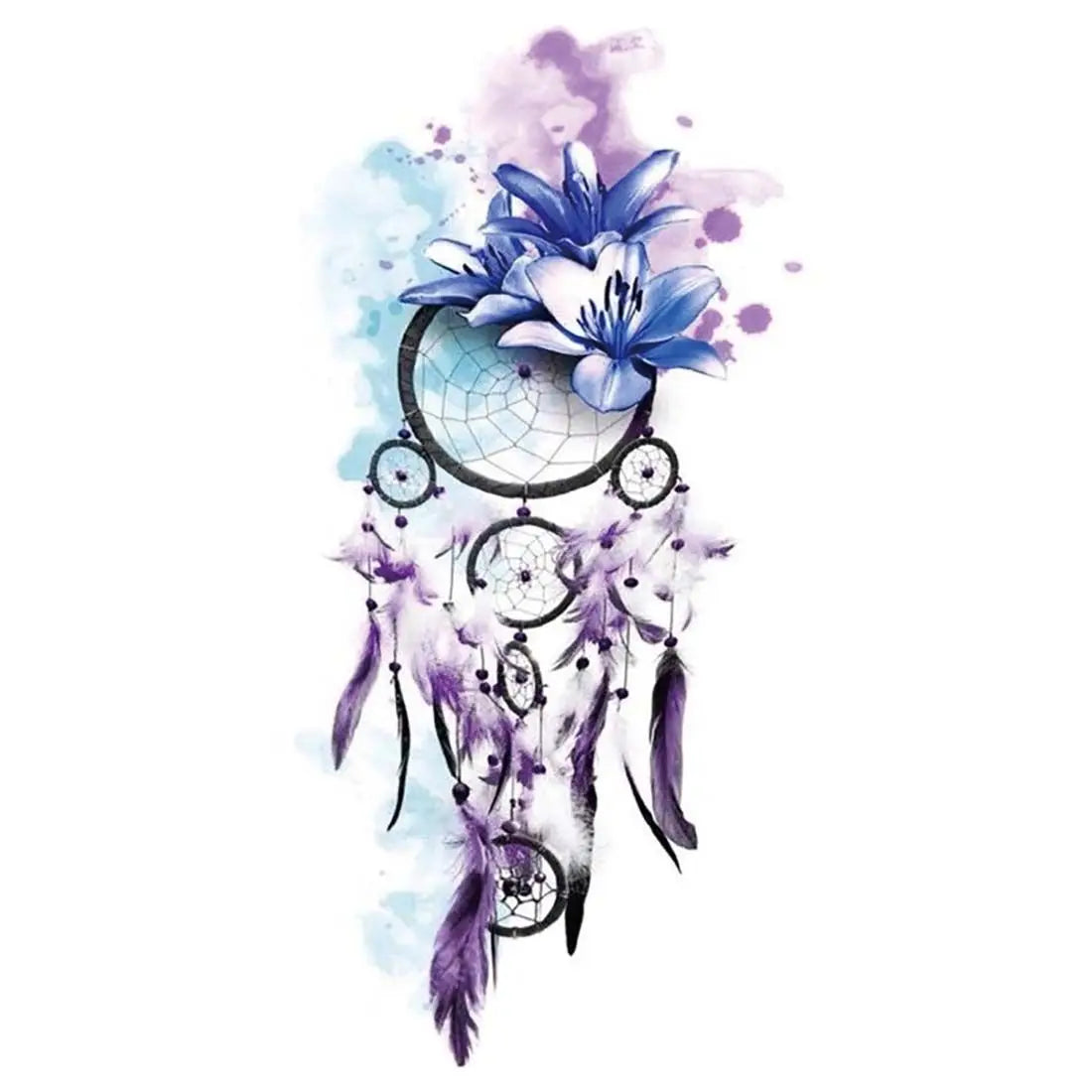 3D Black Rose Butterfly Temporary Tattoo Sticker – Body Art