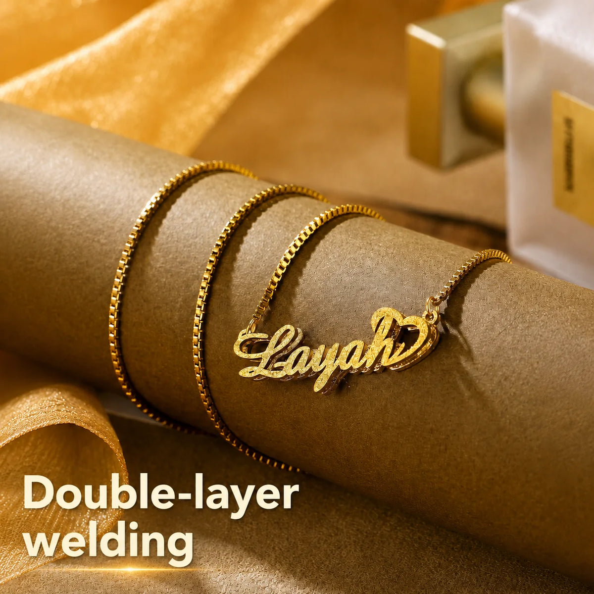 Custom Name Necklace – Personalized Stainless Steel Pendant