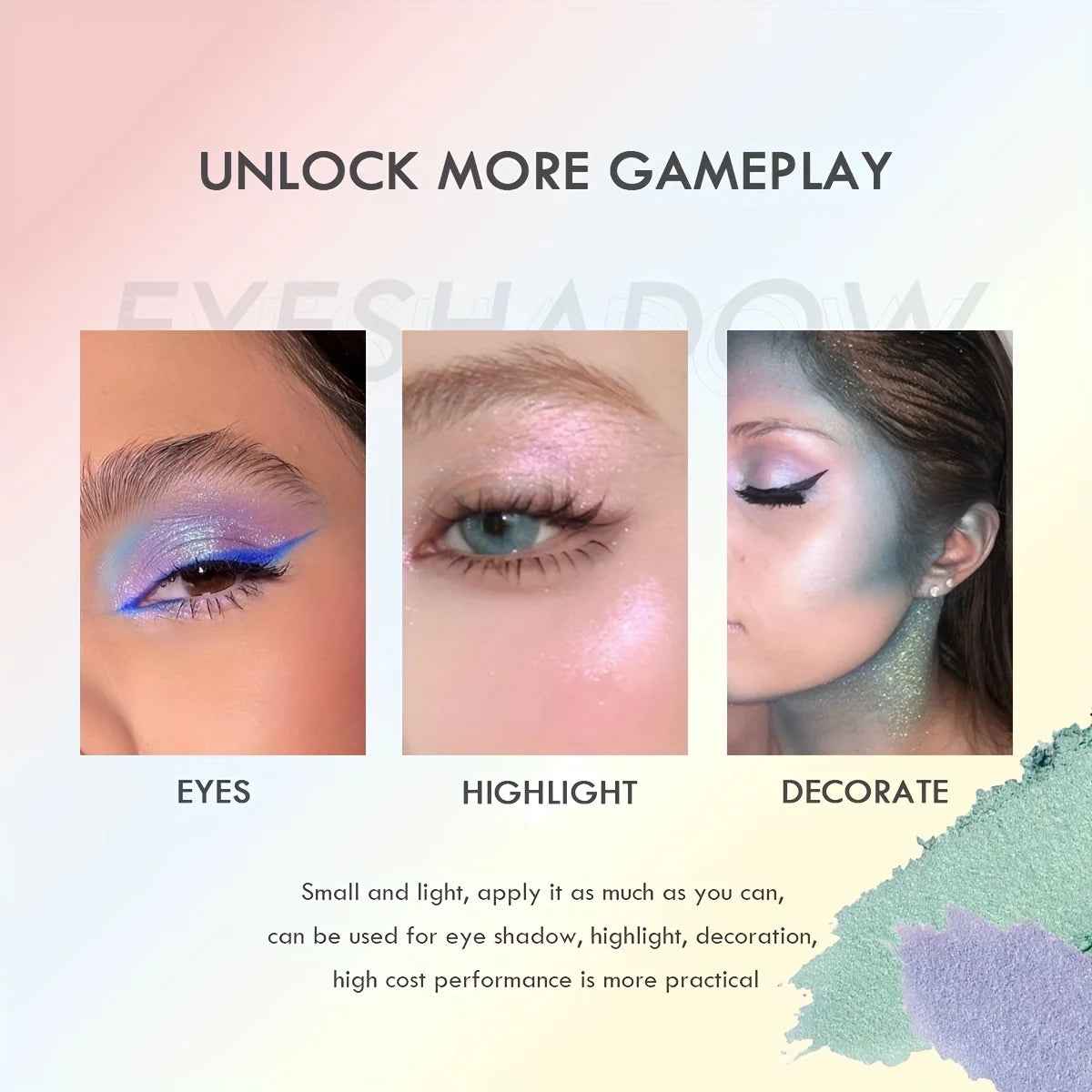 PECOLOVERS Chameleon Shimmer Eye Gloss Highlighter Eyeshadow Cream