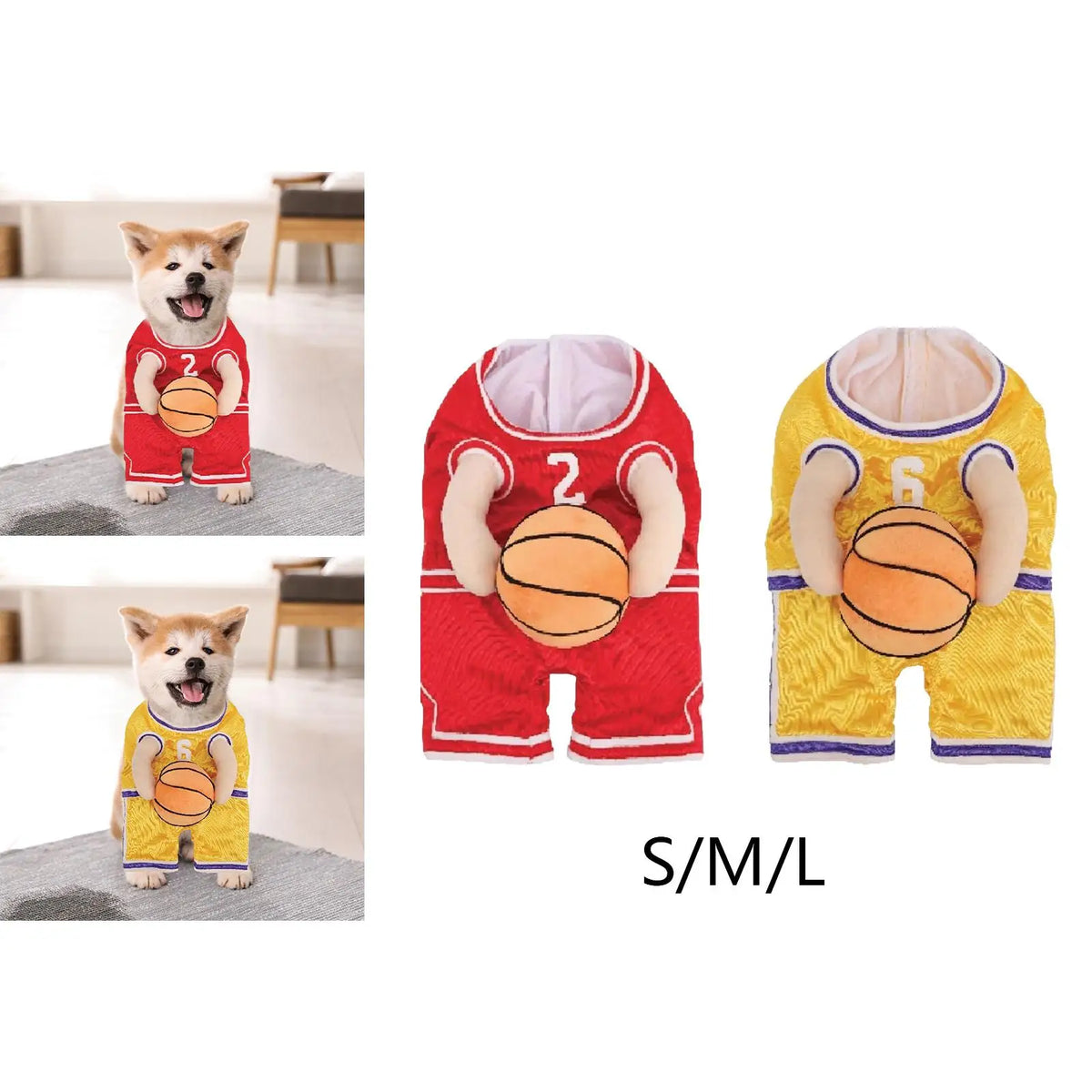 Dog Basketball Player Costume – Halloween Pet Dress-Up Outfit