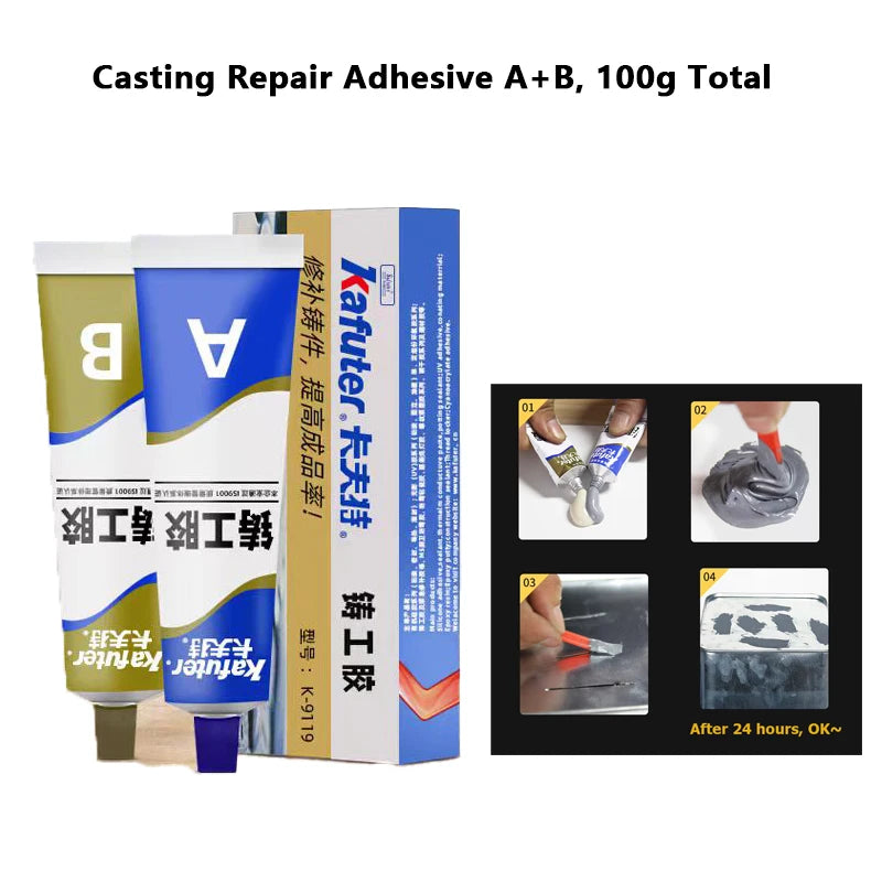 Kafuter 100g AB Epoxy Metal Repair Glue – Waterproof Adhesive
