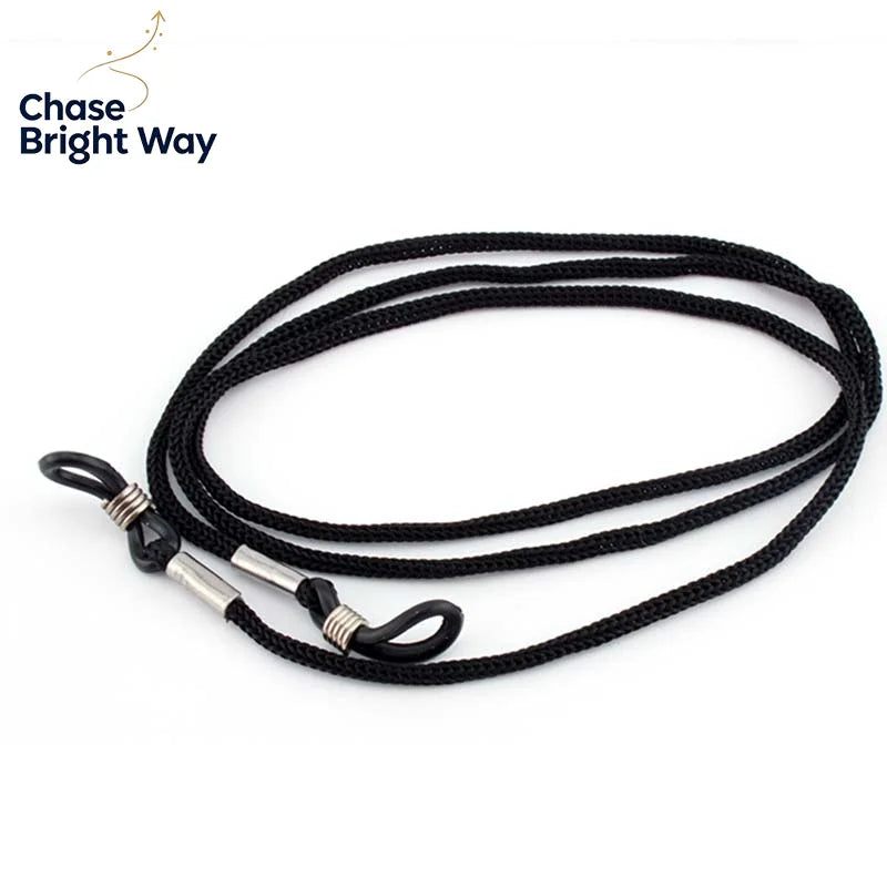 Black Nylon Eyeglass Cord Holder | Glasses Neck Strap 12–60 Pack