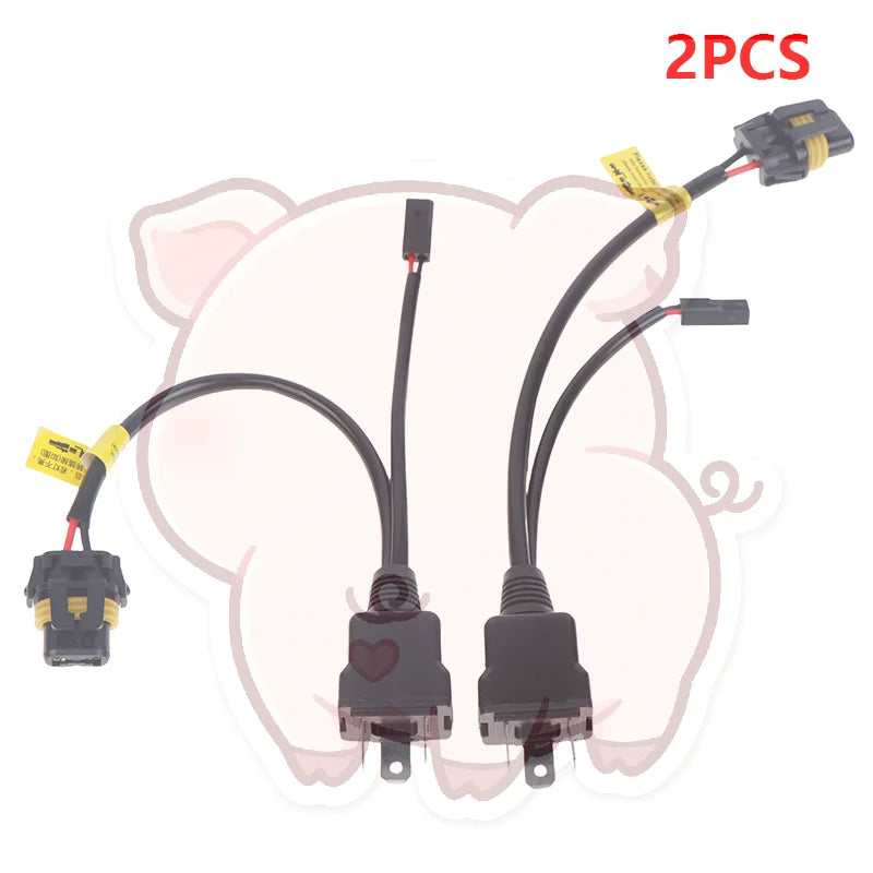 H4 Relay Wire Harness for Bi-LED & Xenon Projector – 2pcs