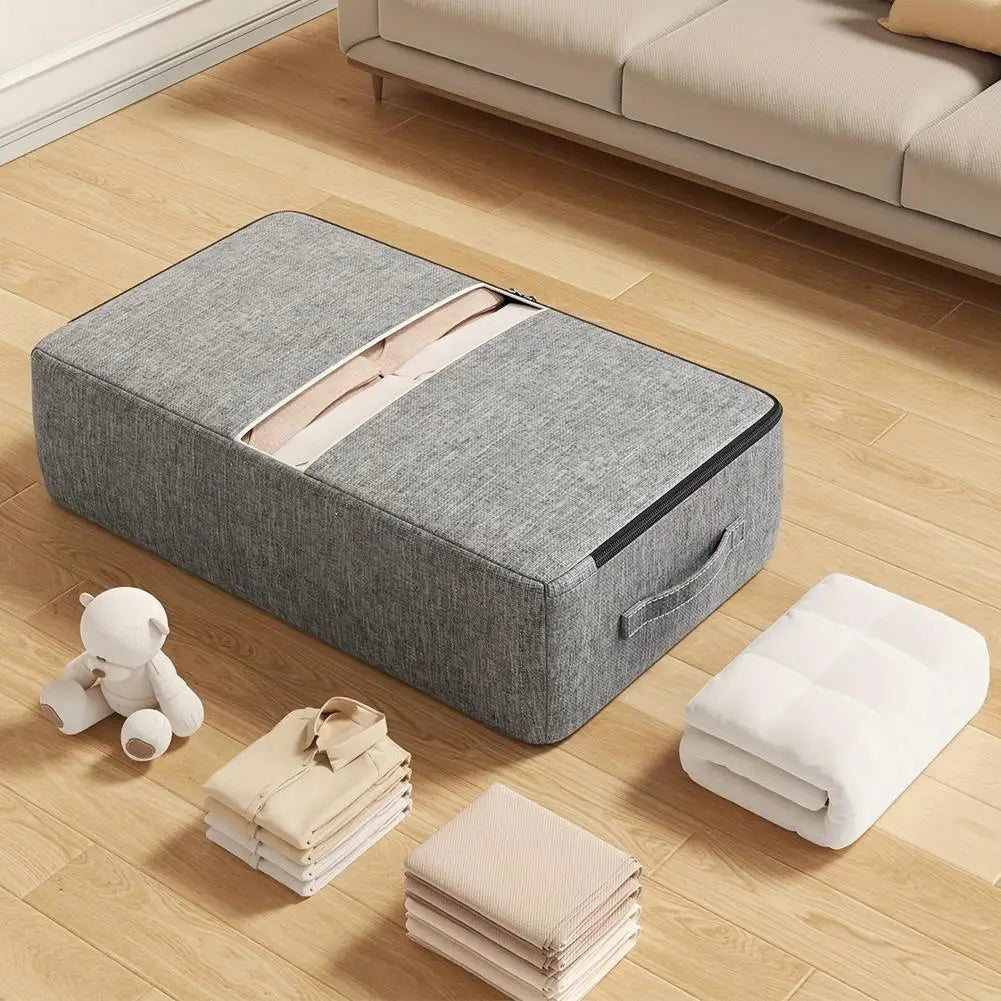 Under Bed Storage Bag – Transparent Window & Handle | 4 Sizes