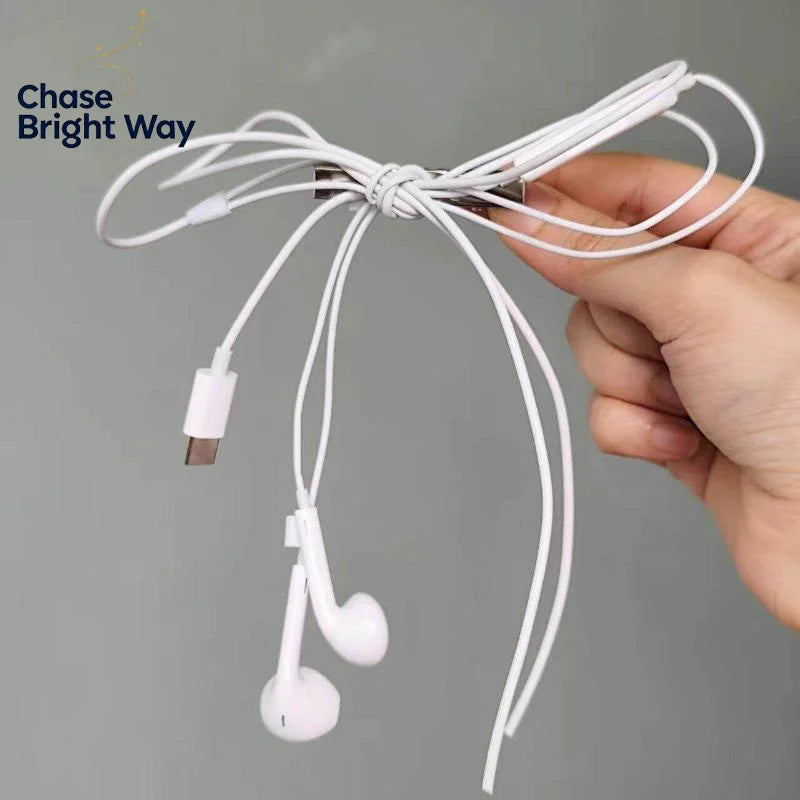 Y2K Headphone Wire Bow Hair Clips – Retro Punk Style