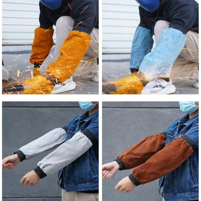 PU Leather Welding Sleeves – Heat Resistant Arm Guards