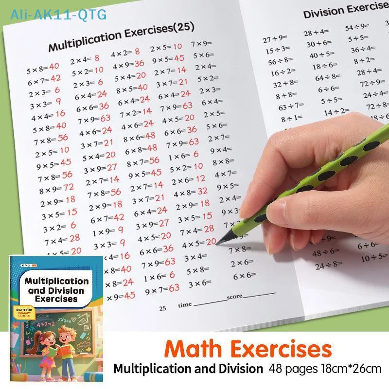 Multiplication & Division Math Workbook for Kids | Practice Book