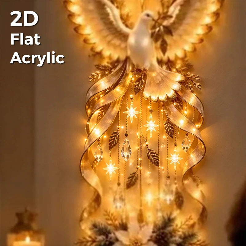 Christmas LED Cascading Waterfall Wall Light | Warm White Glow