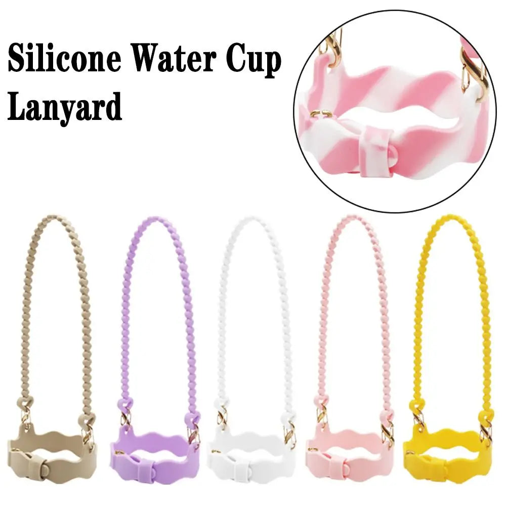 Silicone Water Bottle Sling Carrier with Anti-Slip Strap