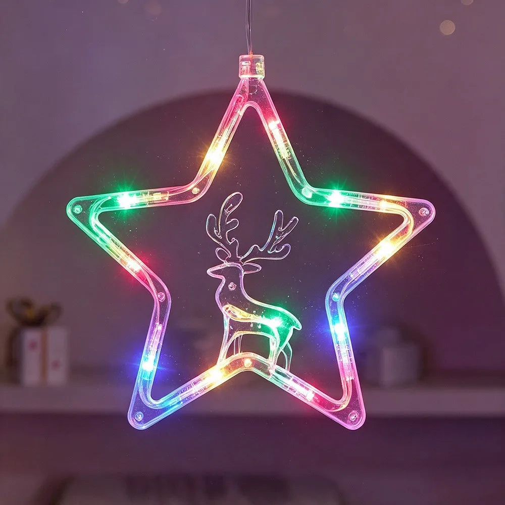 Christmas Santa LED Suction Cup Window Light – Battery Operated