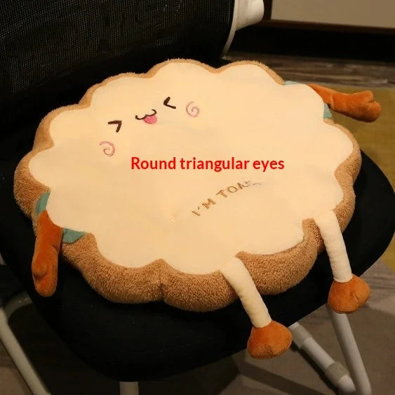 Toast Shaped Memory Foam Seat Cushion – Chair & Floor Pad
