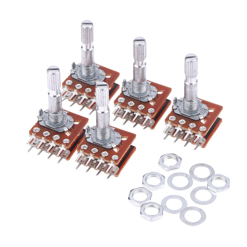 WH148 Dual Channel Potentiometer B50K B100K 8-Pin Flower Shaft