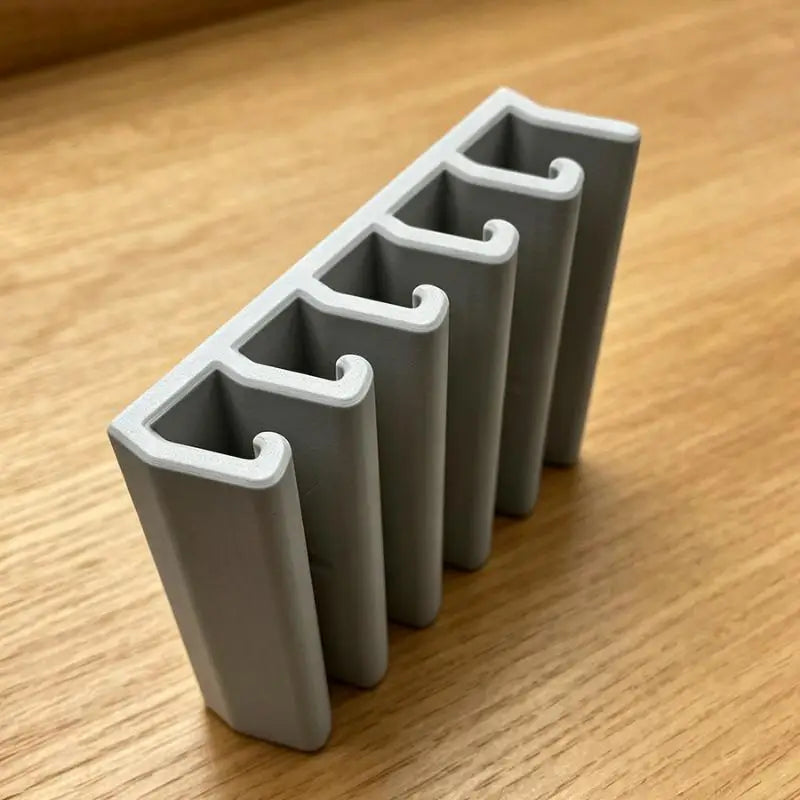 Under Cabinet Food Container Organizer – 4-Slot No-Drill Rack