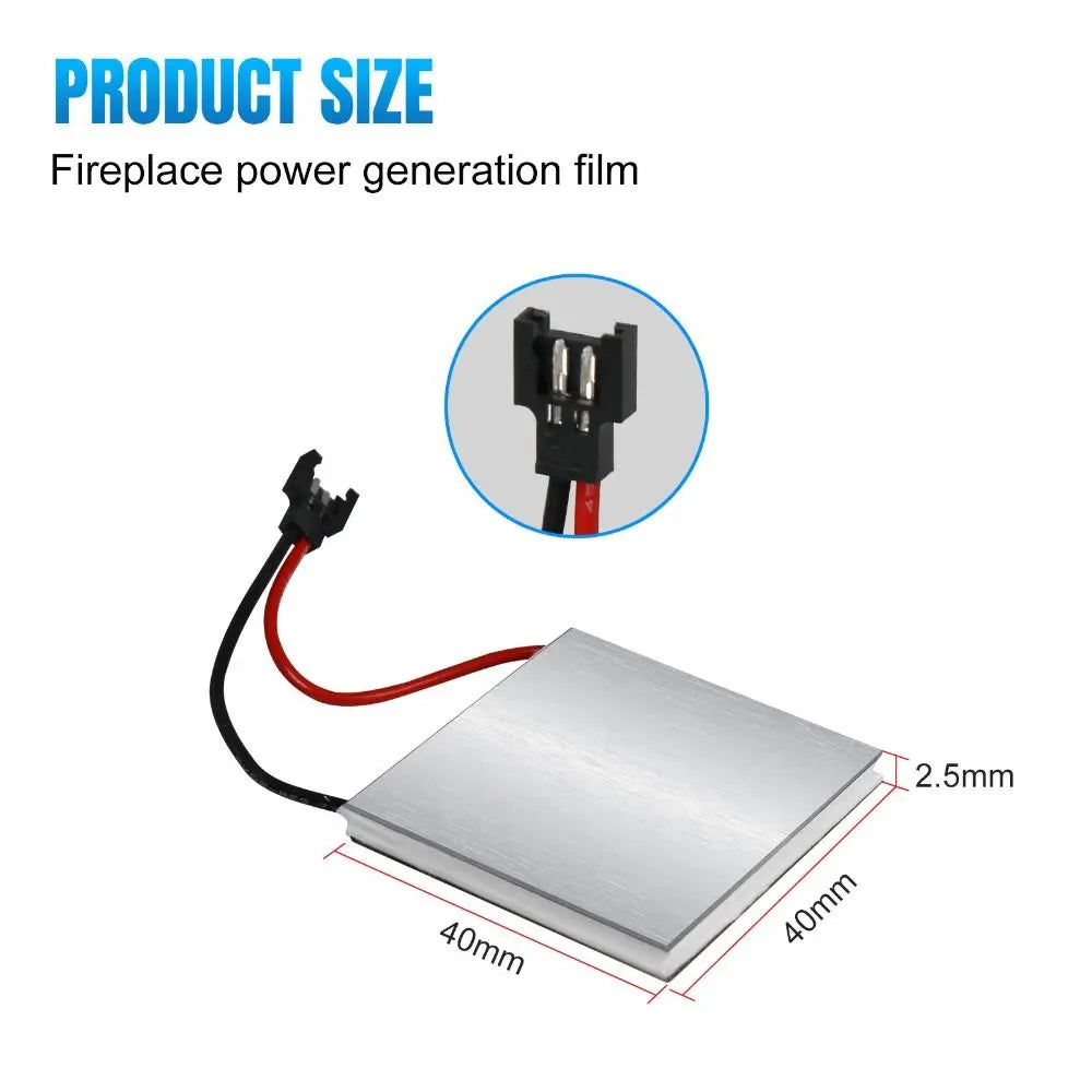 Fireplace Fan Motor Set – Heat-Powered Aluminium Alloy Replacement