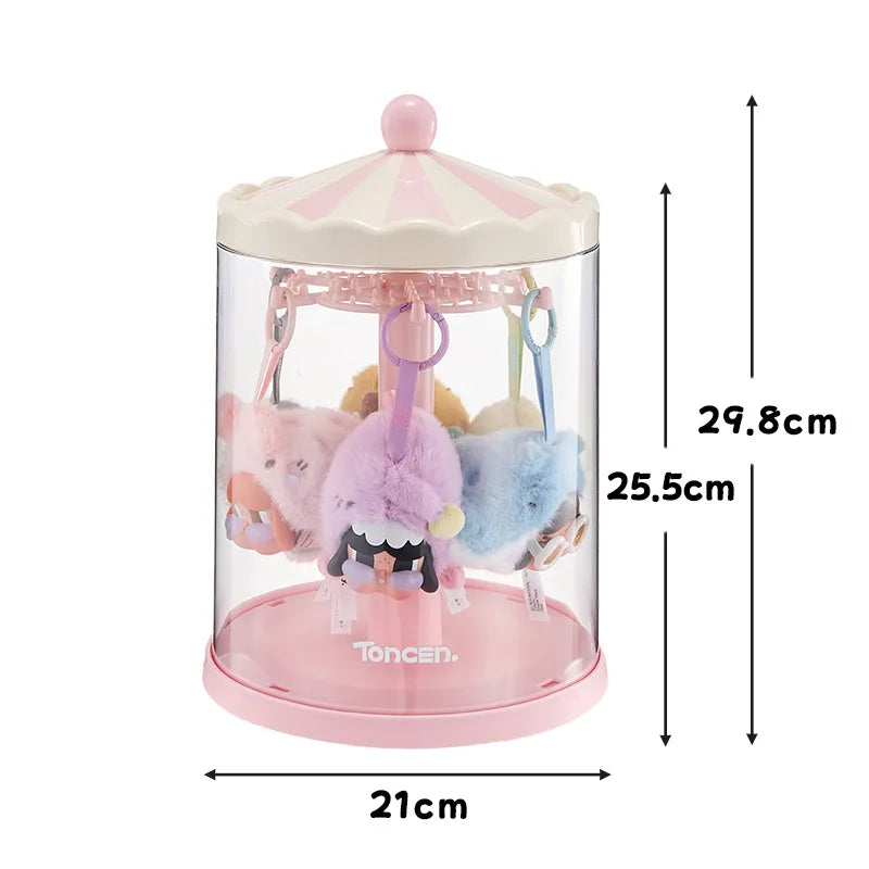 Rotating Transparent Display Case for Collectibles & Figures