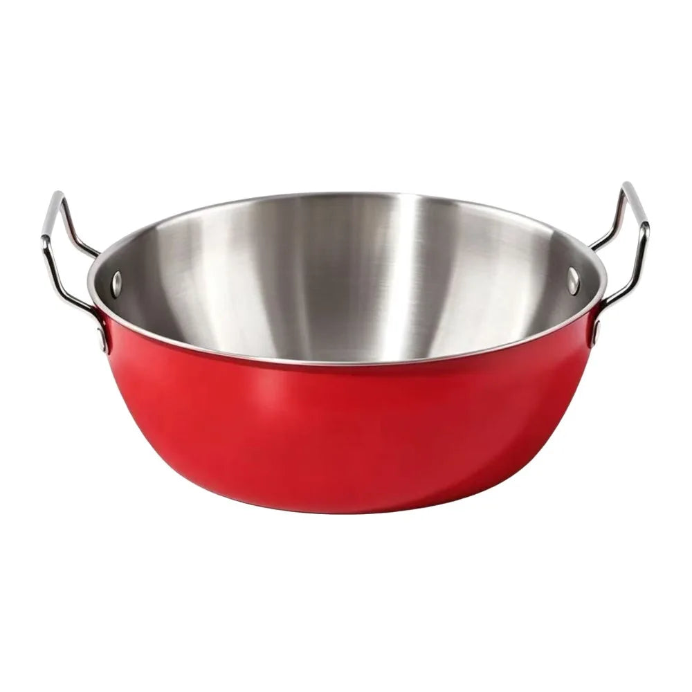 Stainless Steel Ramen Bowl | Double Ear Handles | 17cm