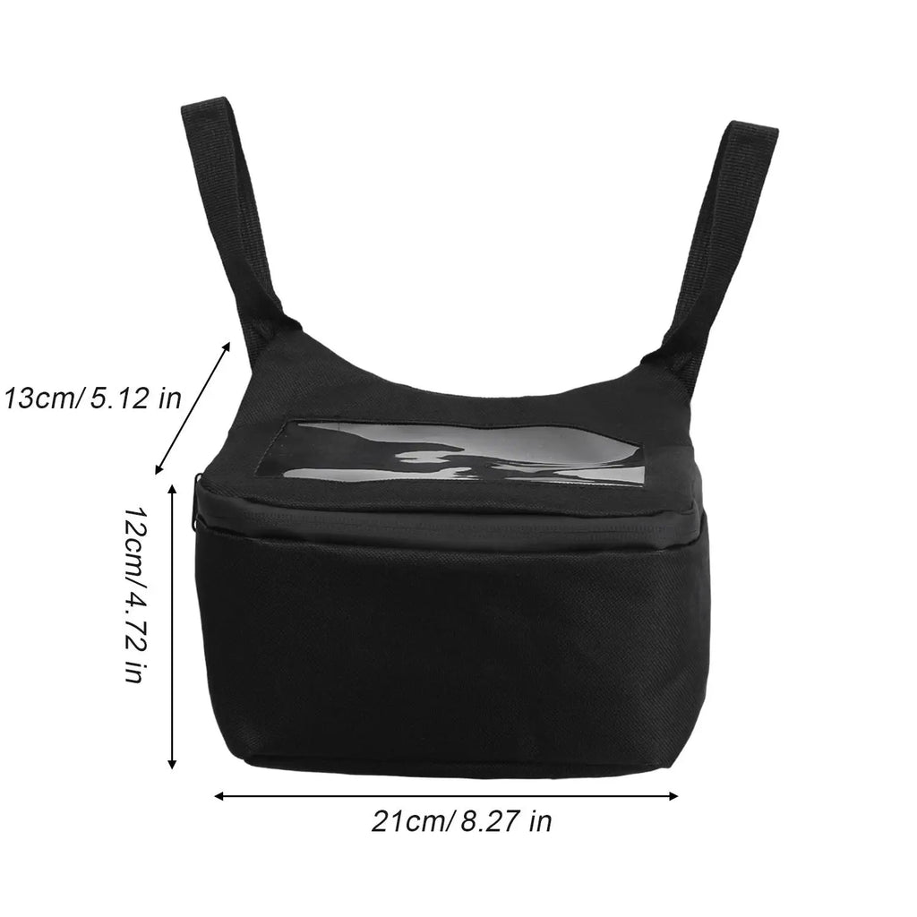 Waterproof Motorcycle Handlebar Bag with Touch Screen Window