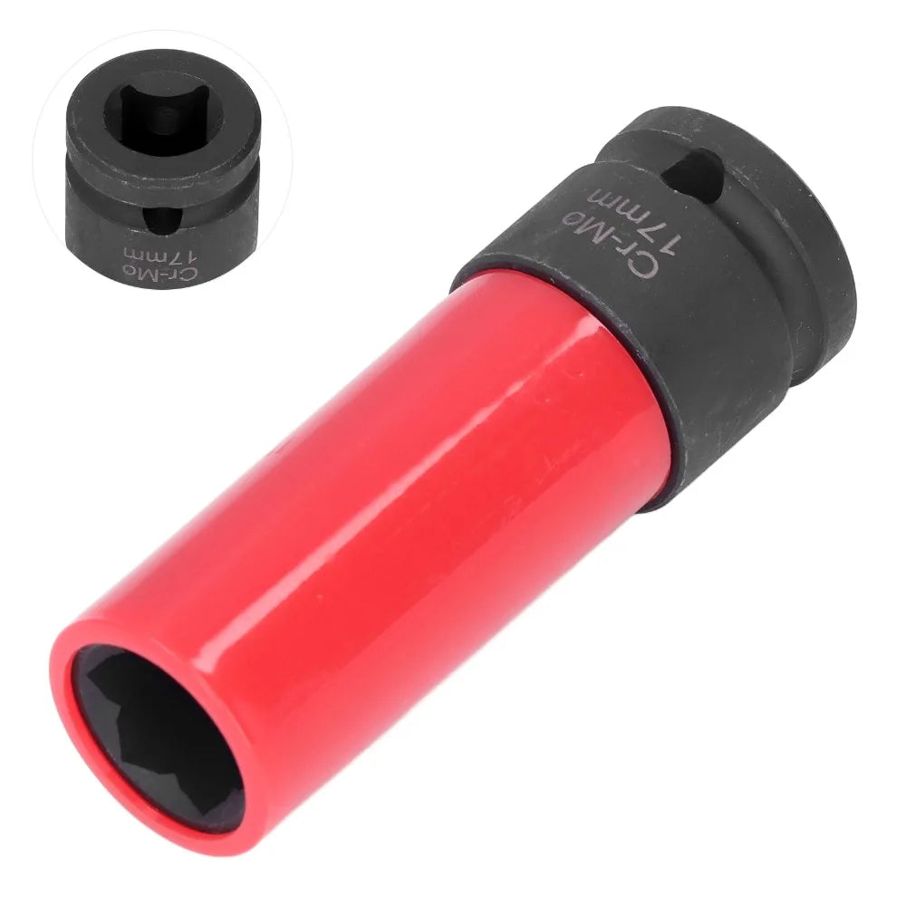 17mm Flower Lug Nut Socket – 1/2" Drive Anti-Theft Tool