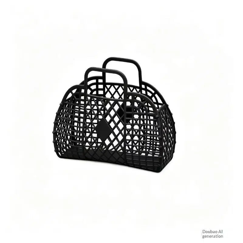 Waterproof Hollow Jelly Tote Basket – Beach, Bath & Storage