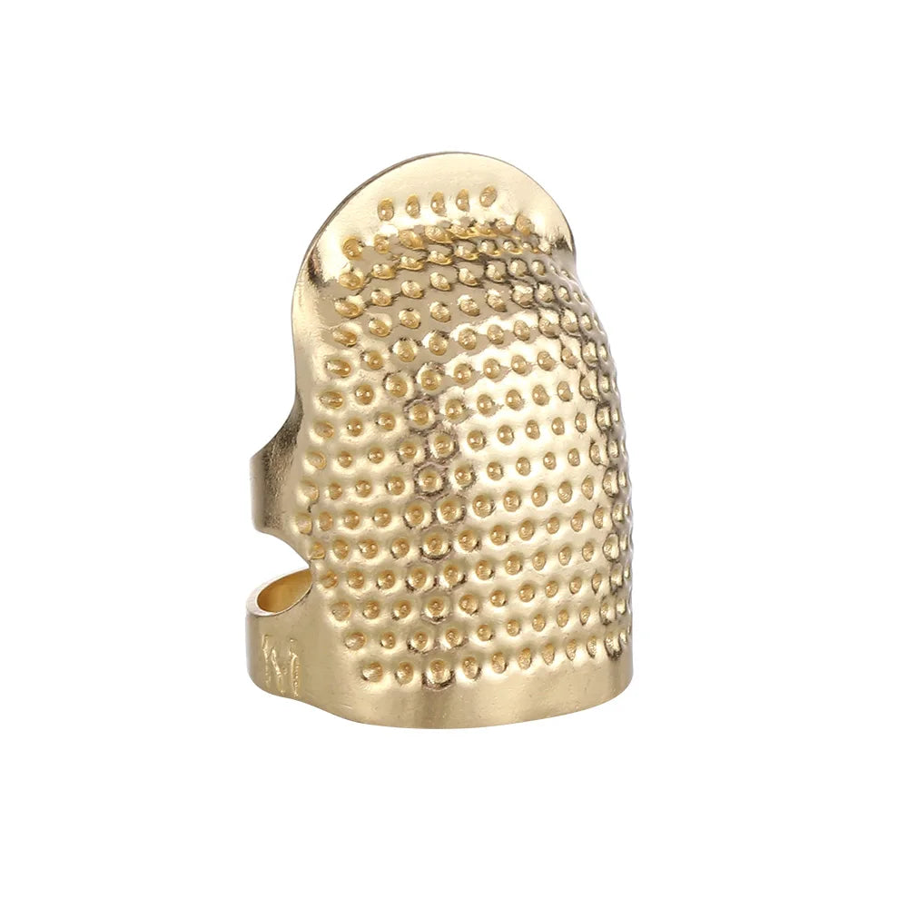 Vintage Gold Metal Needle Thimble – Sewing Finger Protector